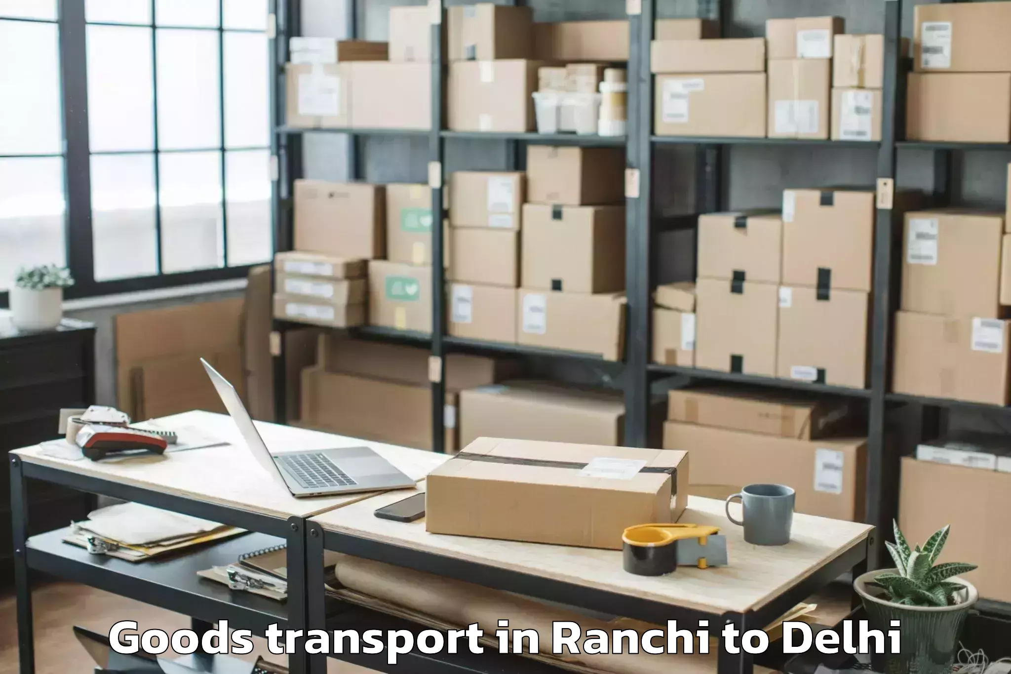 Book Ranchi to Unity One Janakpuri Mall Goods Transport Online